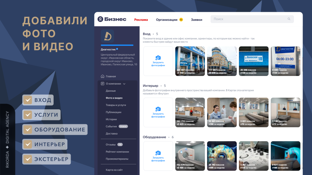 Яндекс Карты | Заполнили раздел фото и видео