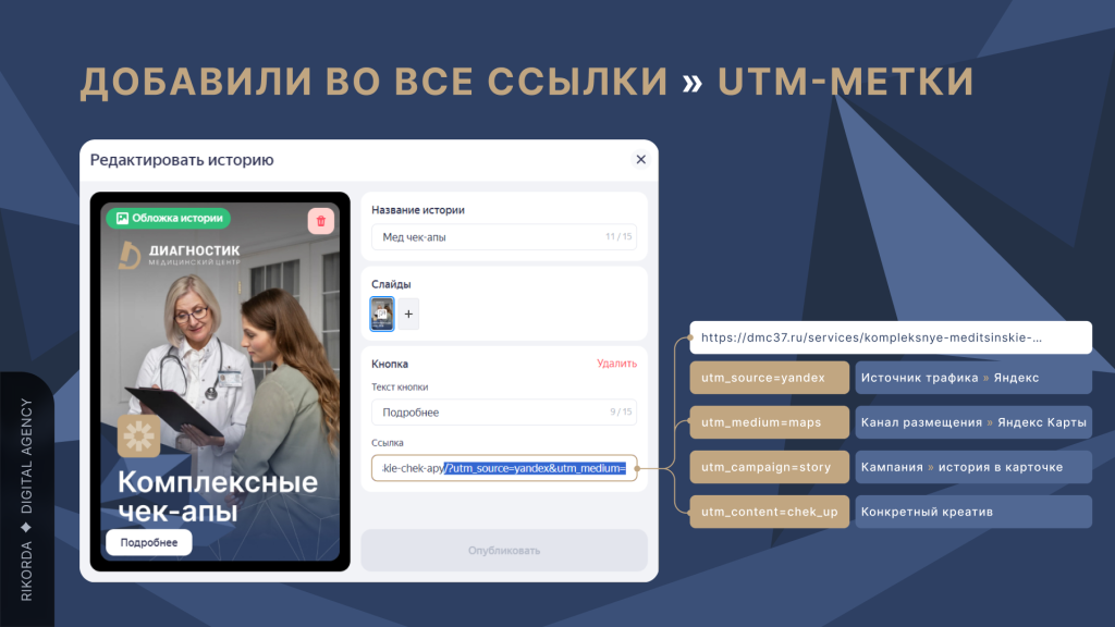 Яндекс Карты | Рекомендуем прописывать utm-метки